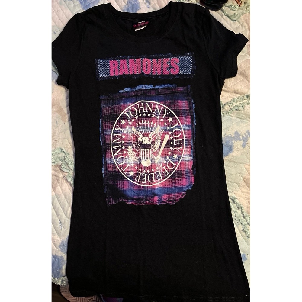 The Ramones Short Sleve Mini T-Shirt Dress, Size Small‎
